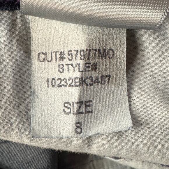 NYDJ SZ 8 Bootcut Jeans Stretch Mid-Rise Embroidered Rhinestones Zip Lift-Tuck - Picture 14 of 14